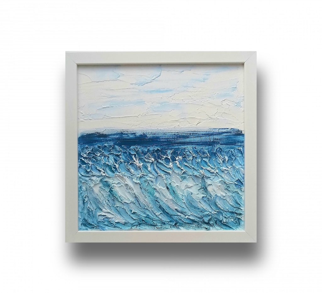 Интерьерная картина маленькая Голубое море в интерьер