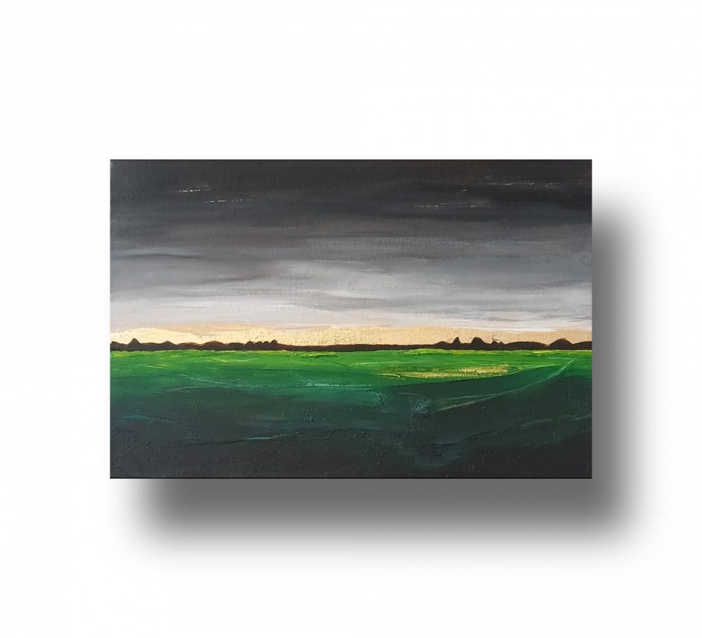 Интерьерная текстурная картина Тихий вечер в интерьер