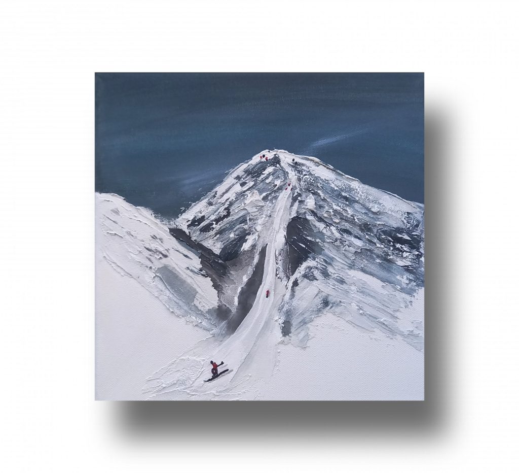 Интерьерная текстурная картина Снежное одиночество