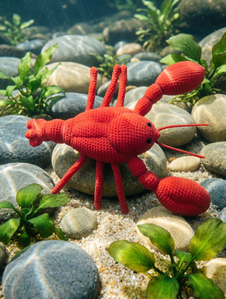 Вязаная мягкая игрушка РАК