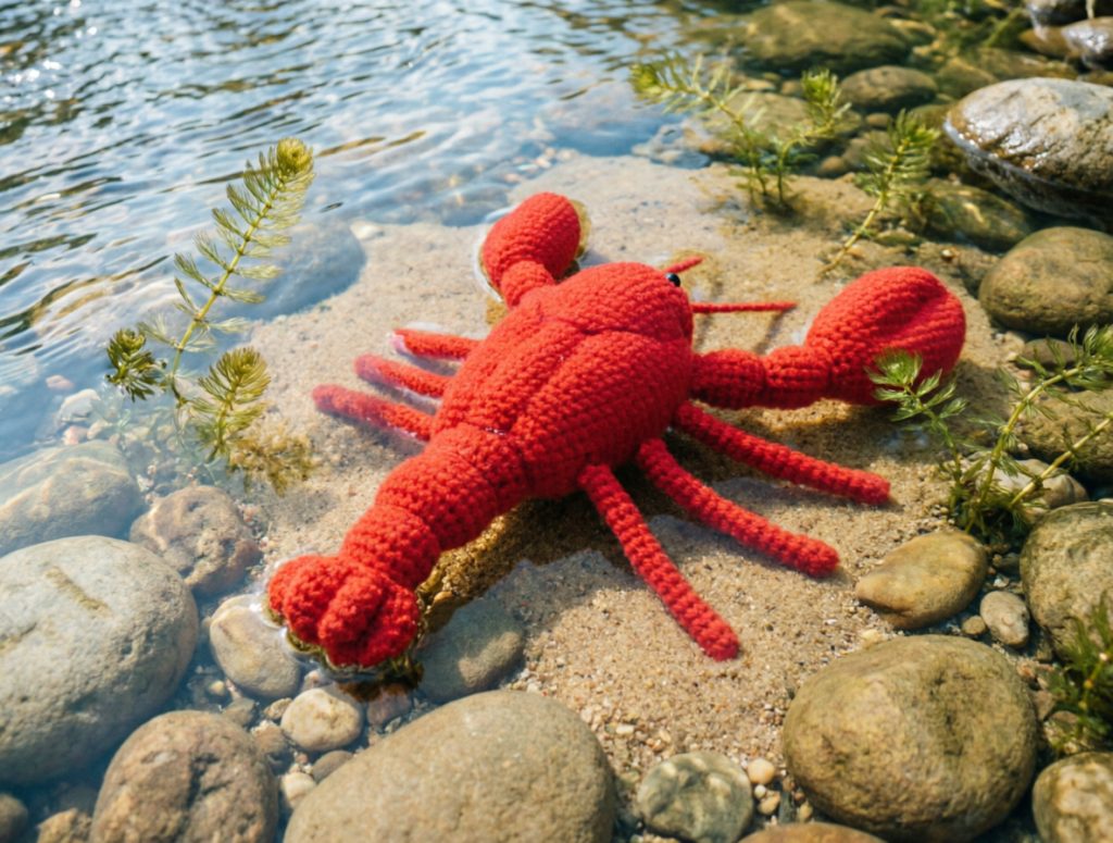 Вязаная мягкая игрушка РАК