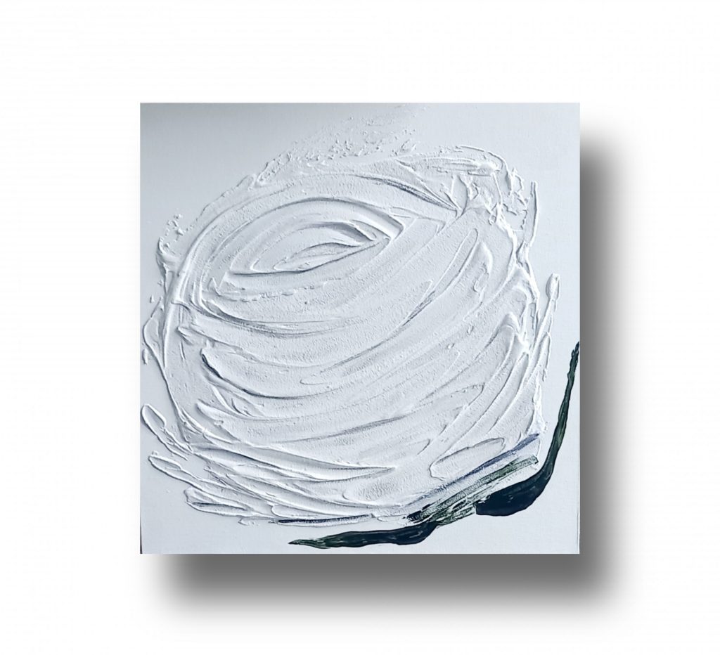 Интерьерная текстурная картина Строгая роза