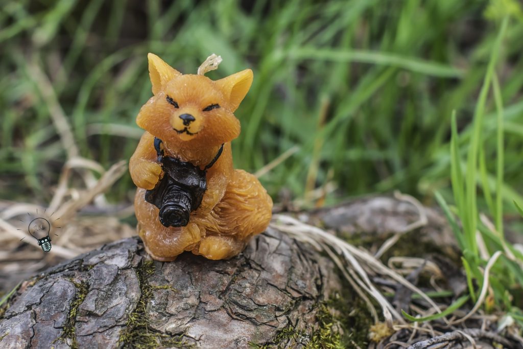 Свеча «Лиса с фотиком»