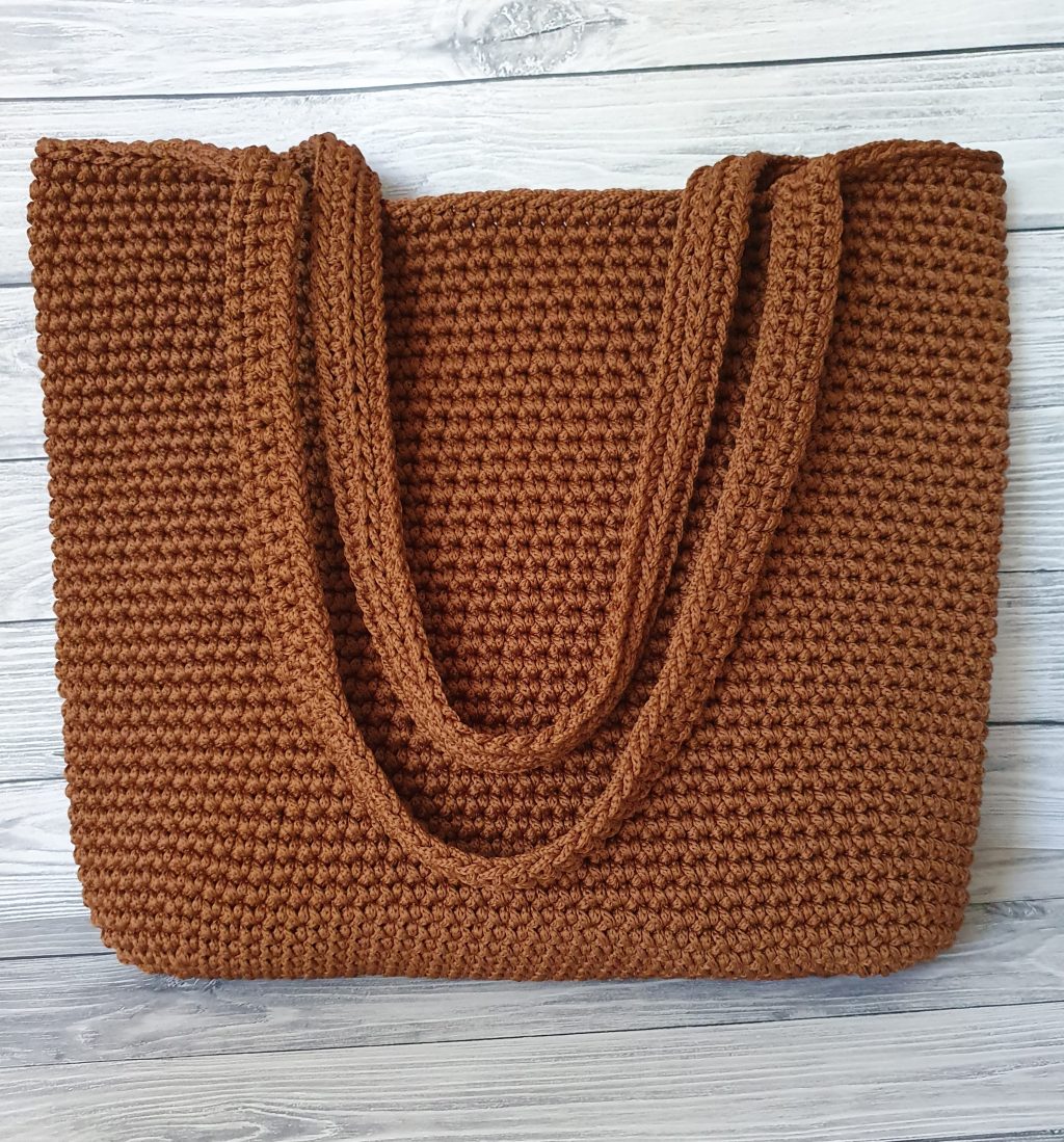 Шоппер коричневый, сумка шоппер