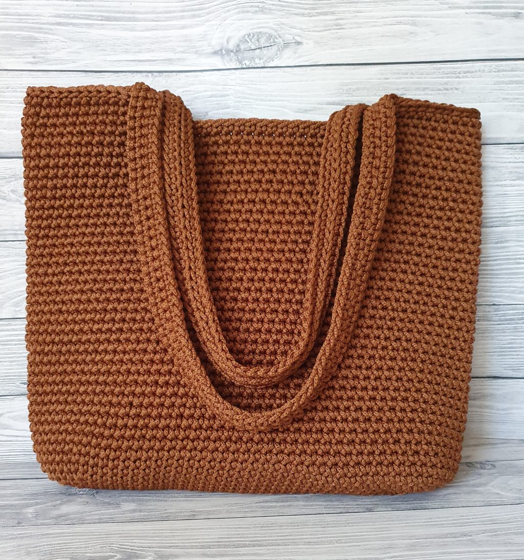 Шоппер коричневый, сумка шоппер