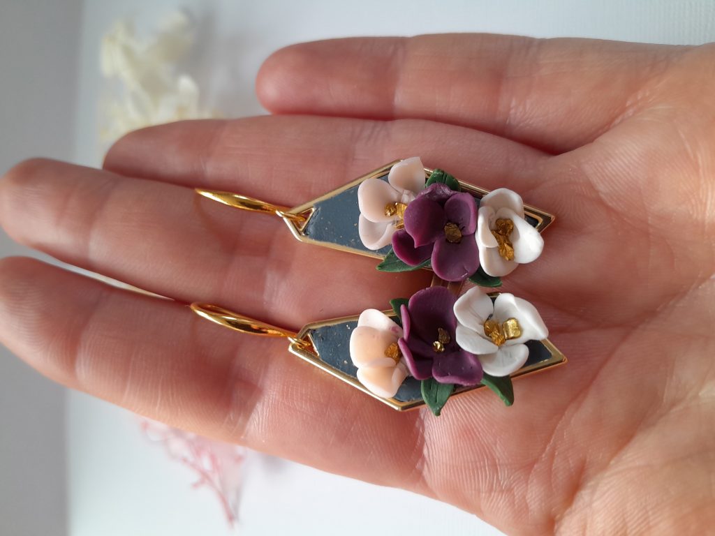 Серьги из полимерной глины