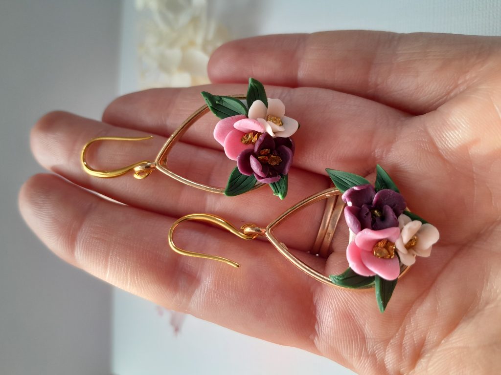 Серьги из полимерной глины