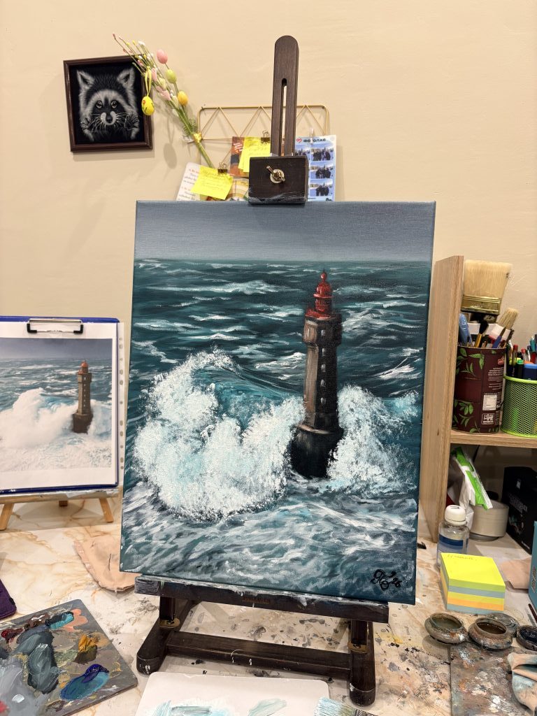 Картина «Одинокий маяк»