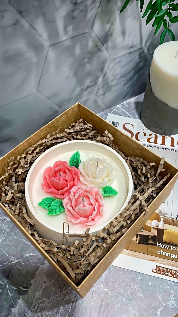 Ароматическая свеча «Пионы»