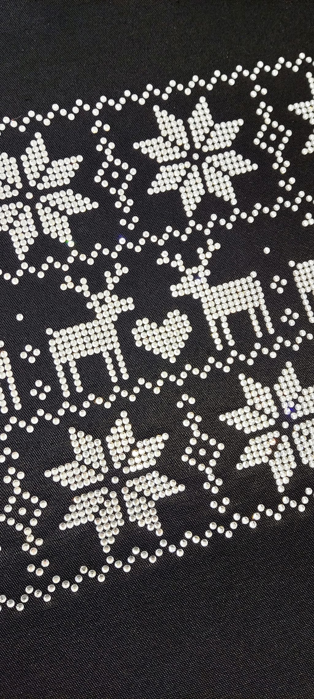 Шопер со стразами «Олени»