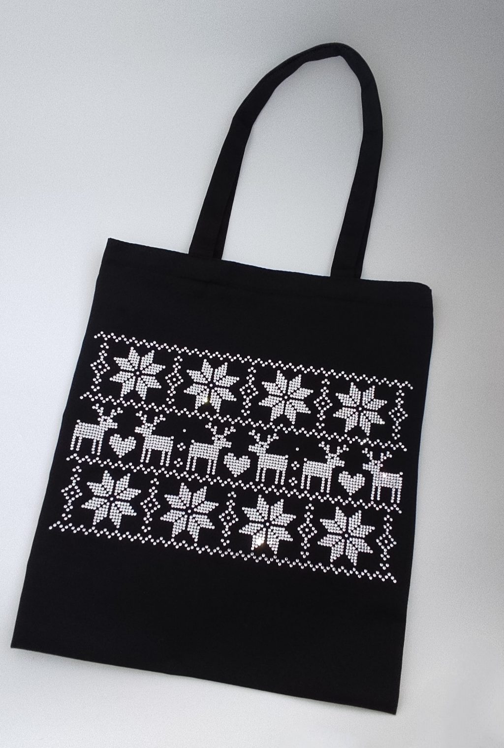 Шопер со стразами «Олени»