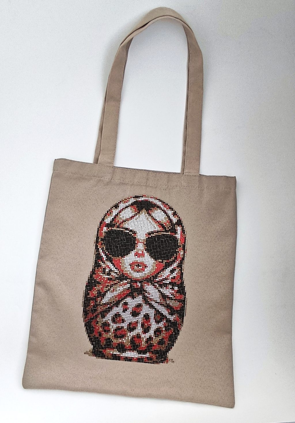 Шопер со стразами «Матрёшка»