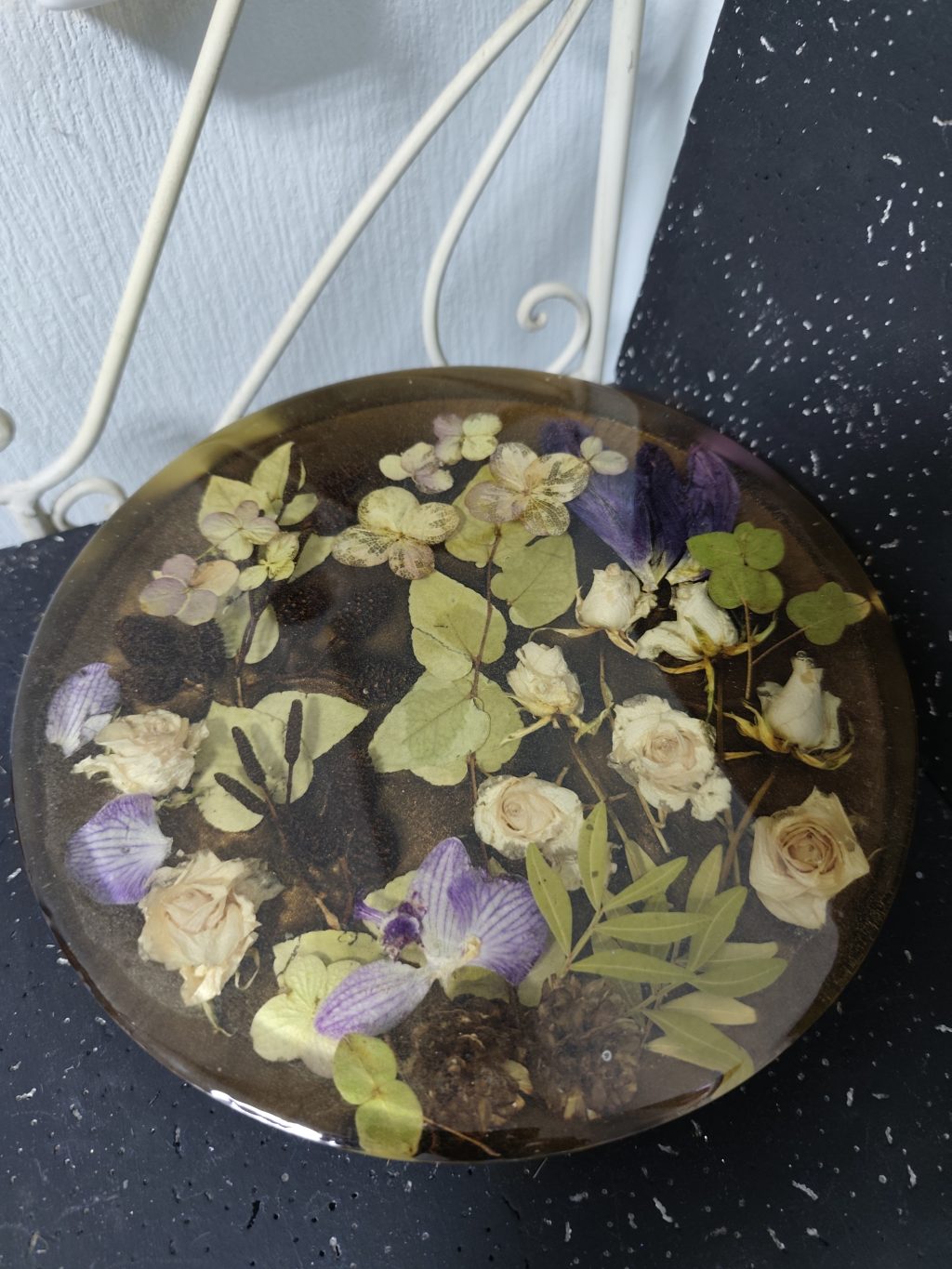 Поднос из эпоксидной смолы