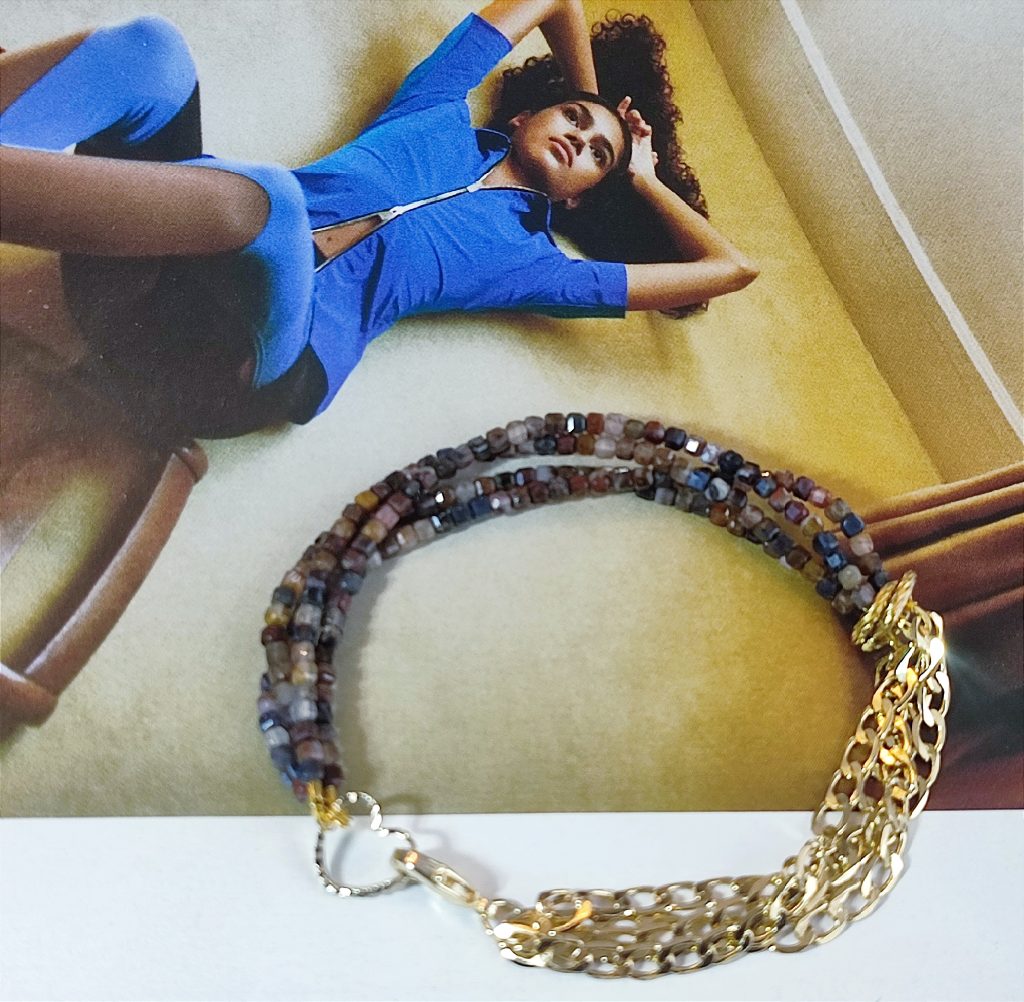 Чокер и браслет из петерсита