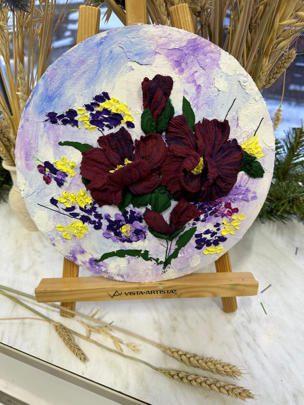 Панно «БАРДОВЫЕ ЦВЕТЫ»