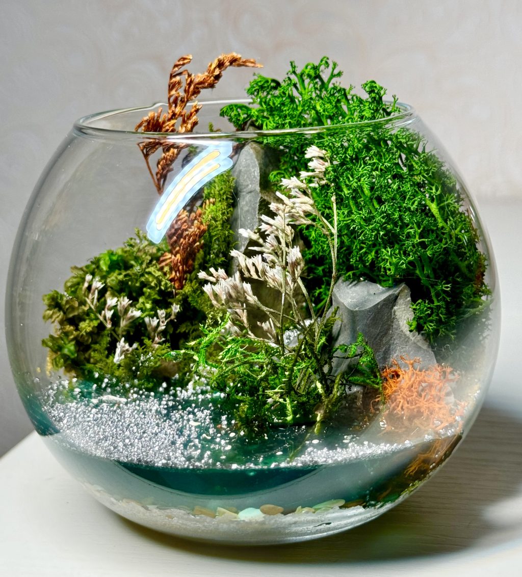 Букет подарок моссариум