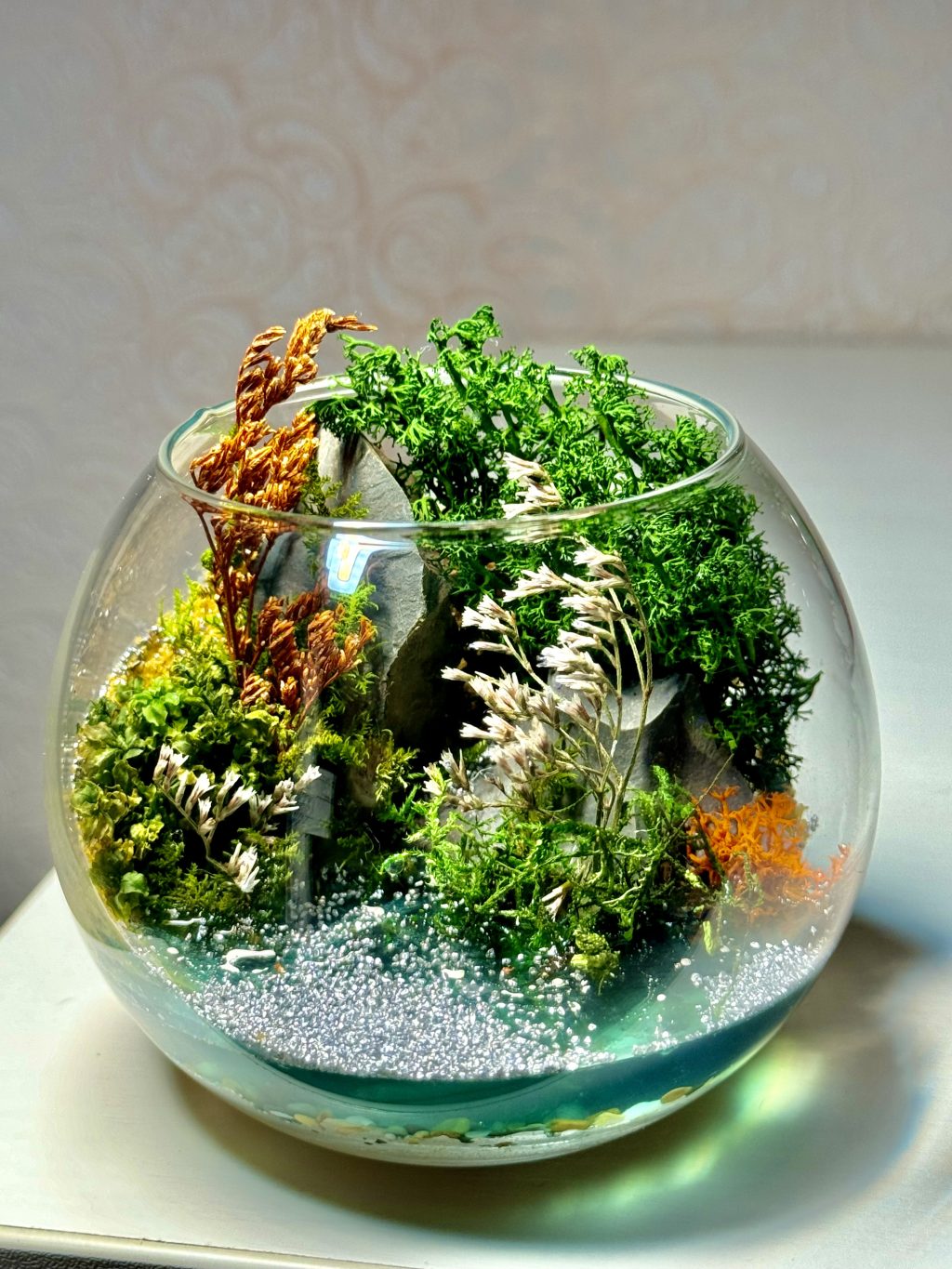 Букет подарок моссариум