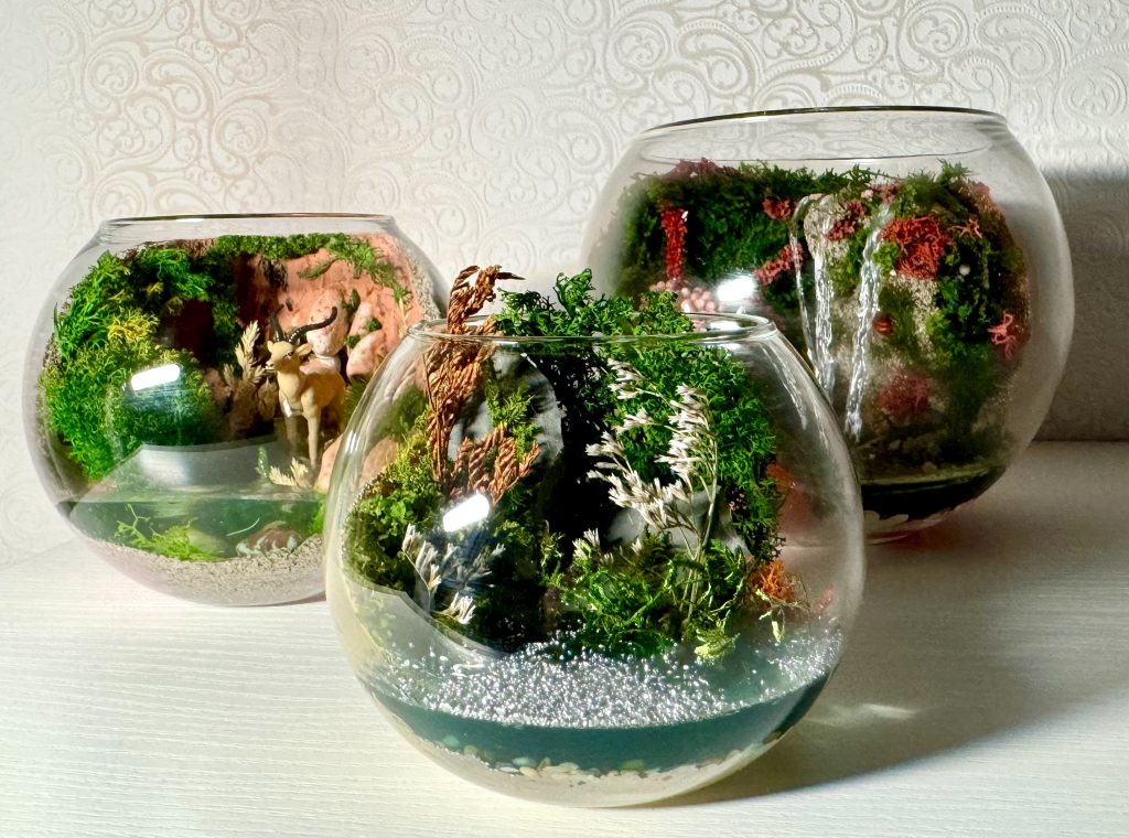 Букет подарок моссариум