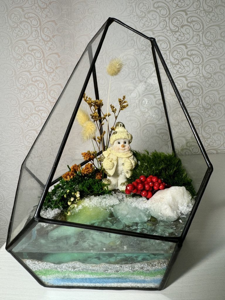 Цветок подарок моссариум