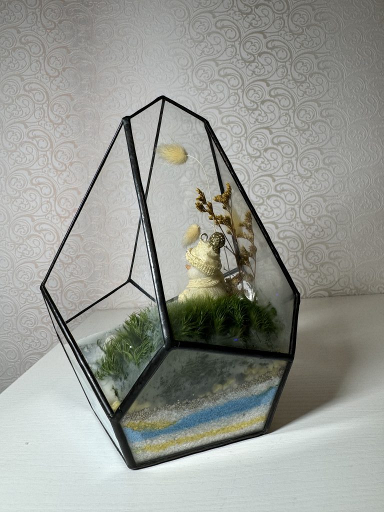 Цветок подарок моссариум