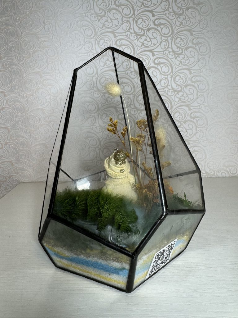 Цветок подарок моссариум