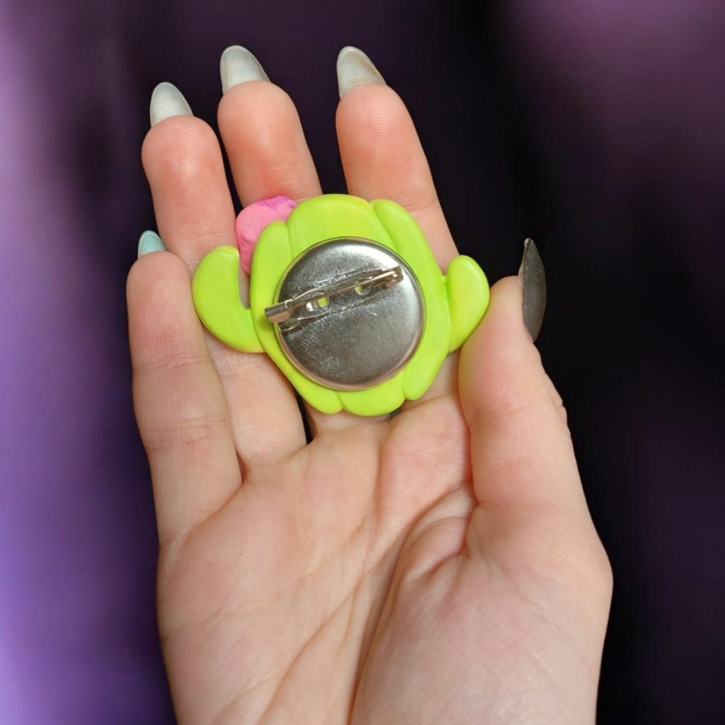 Брошь кактус с глазками