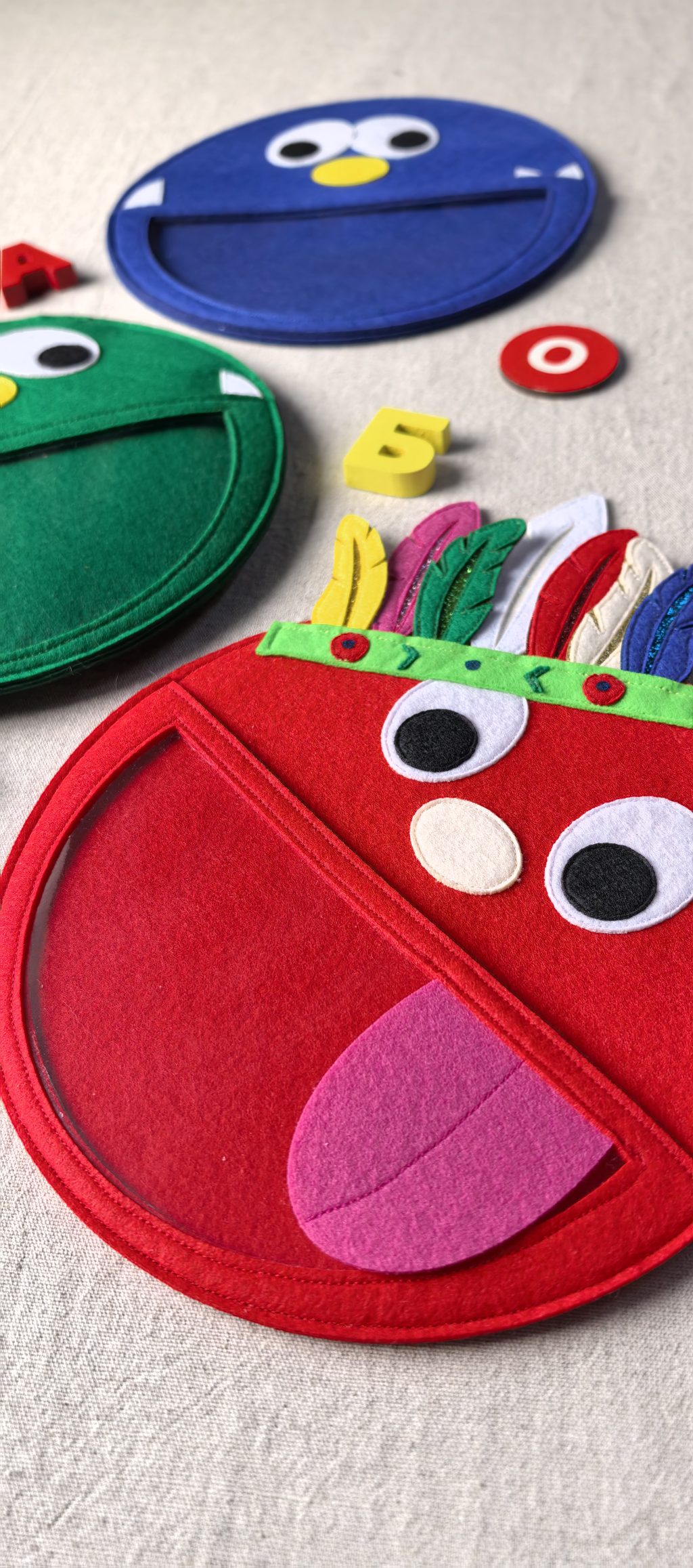 Развивающие Буквоеды из фетра, изучение букв, алфавита