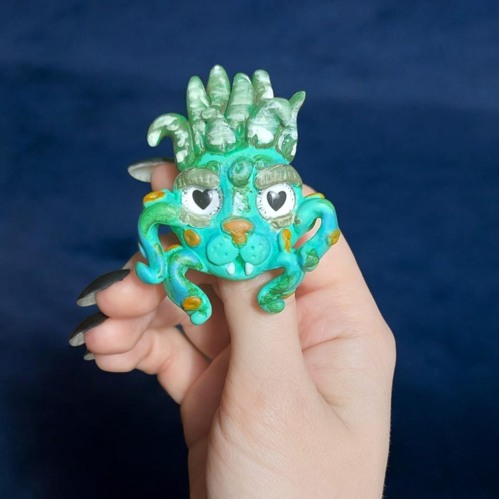 Брошь осьминог хранитель хавортии