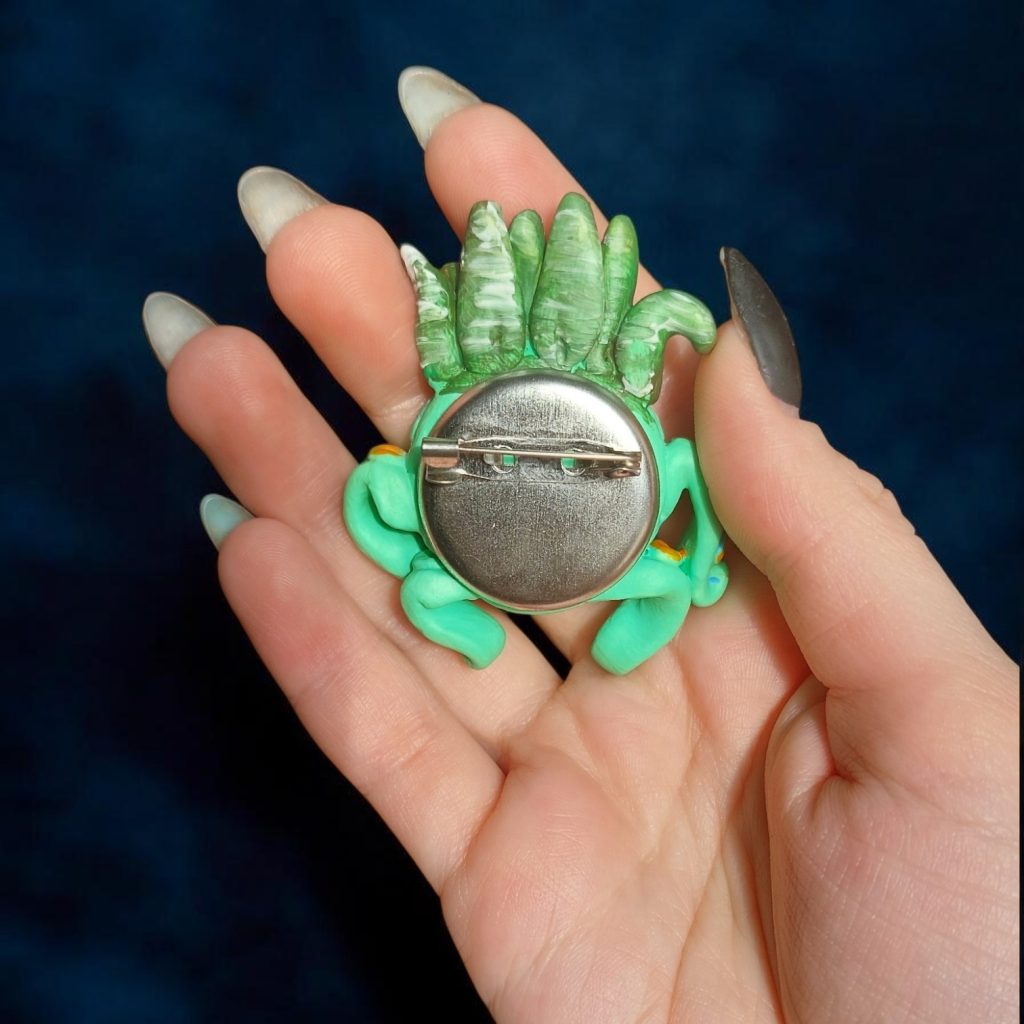 Брошь осьминог хранитель хавортии