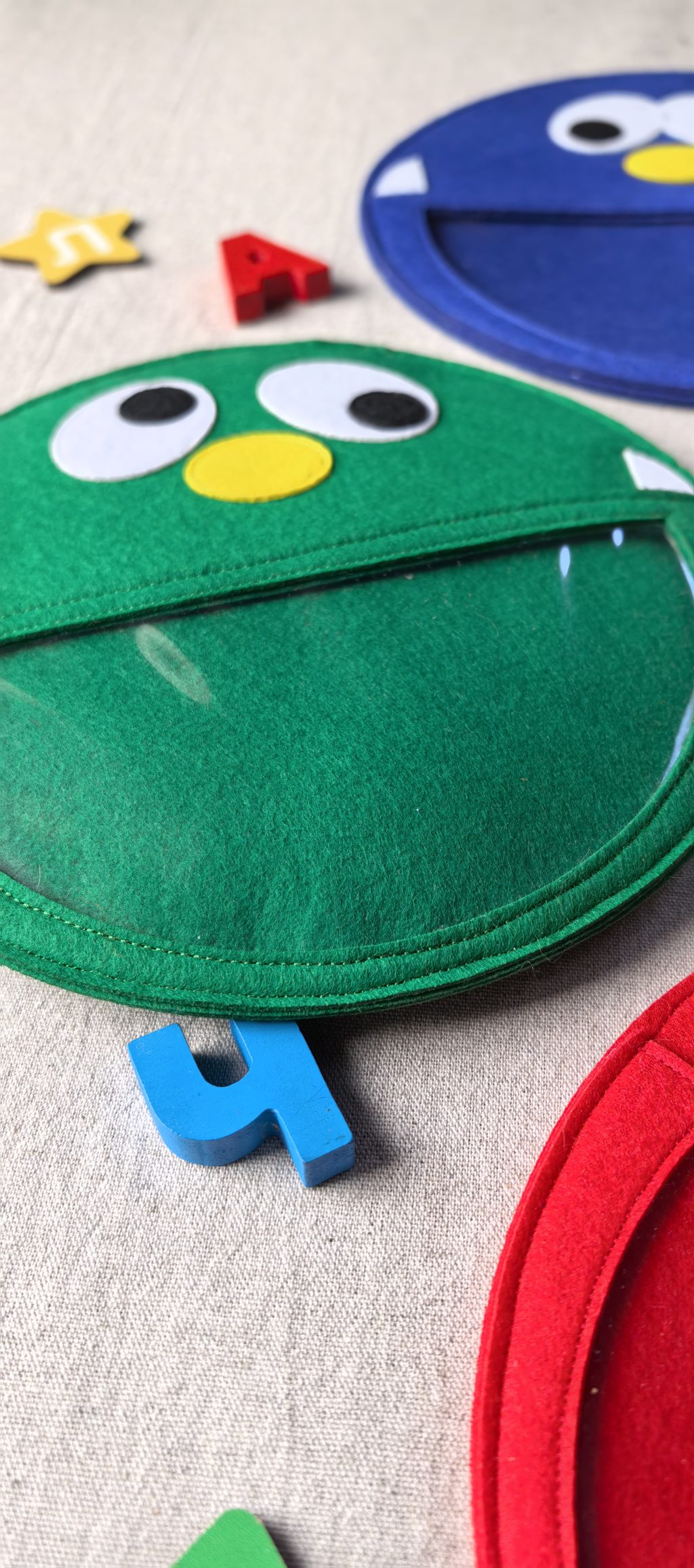 Развивающие Буквоеды из фетра, изучение букв, алфавита