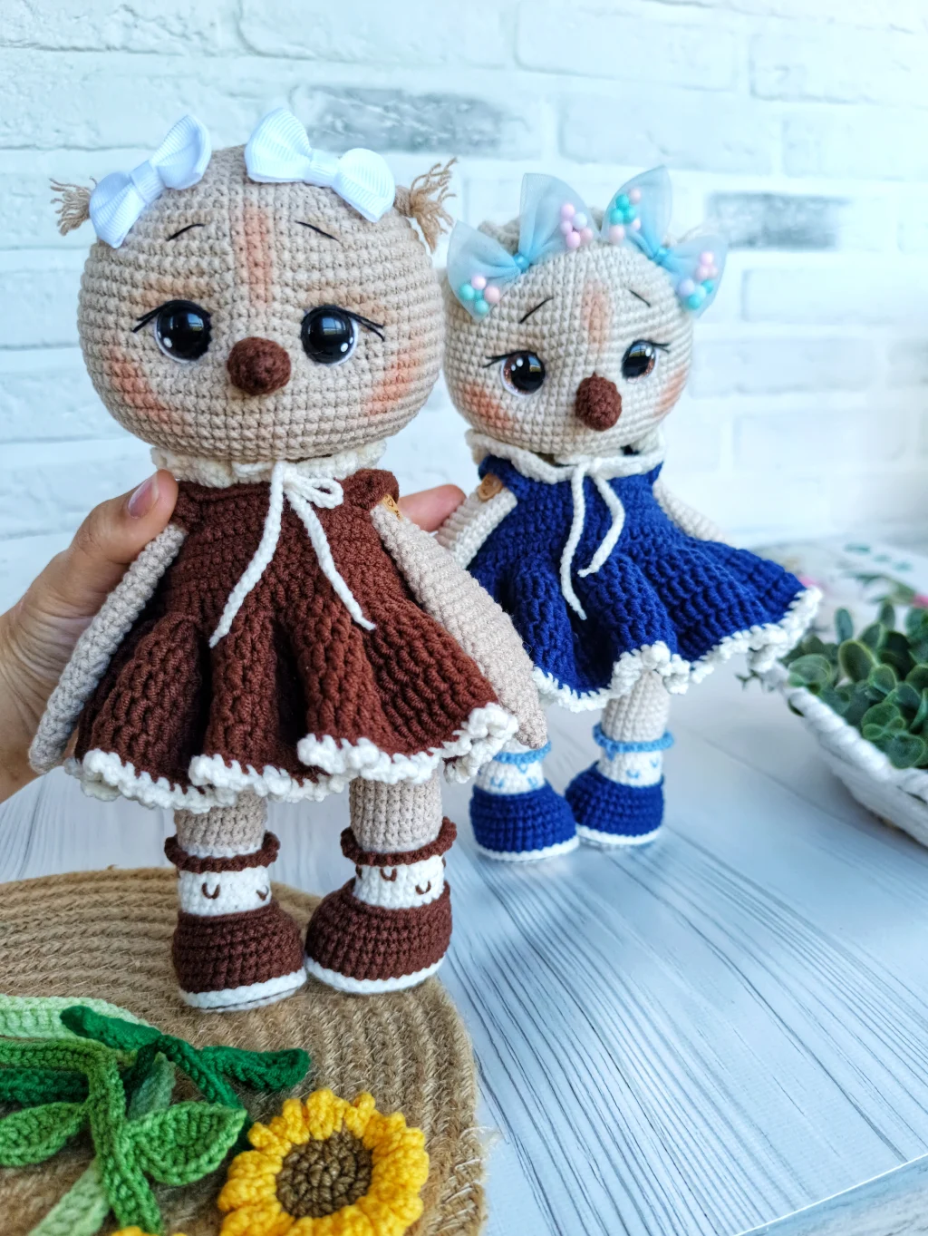 Игрушка «Совушка» вязаная ручной работы