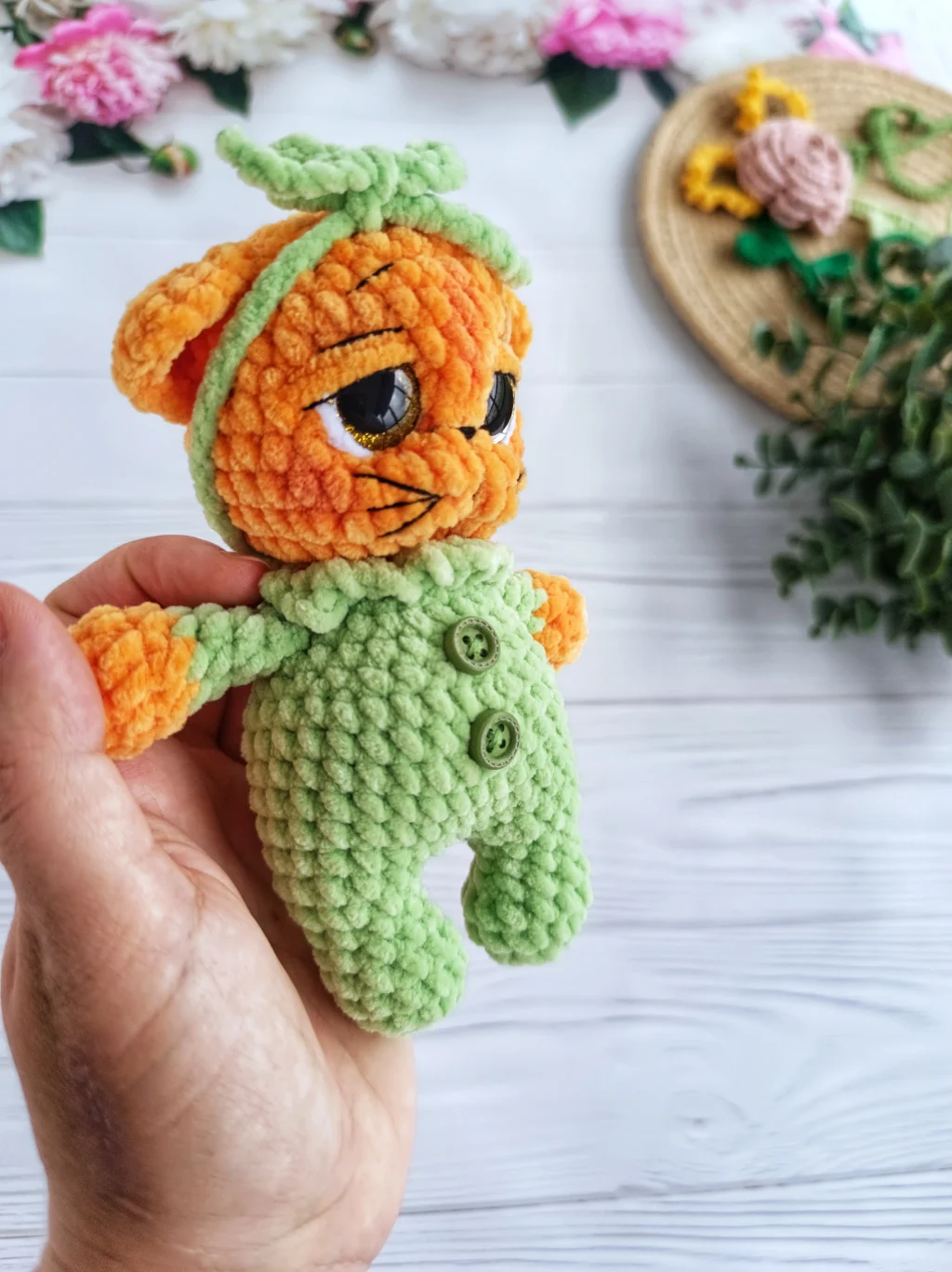 Игрушки вязаные серия «Крошечки с ладошечку»