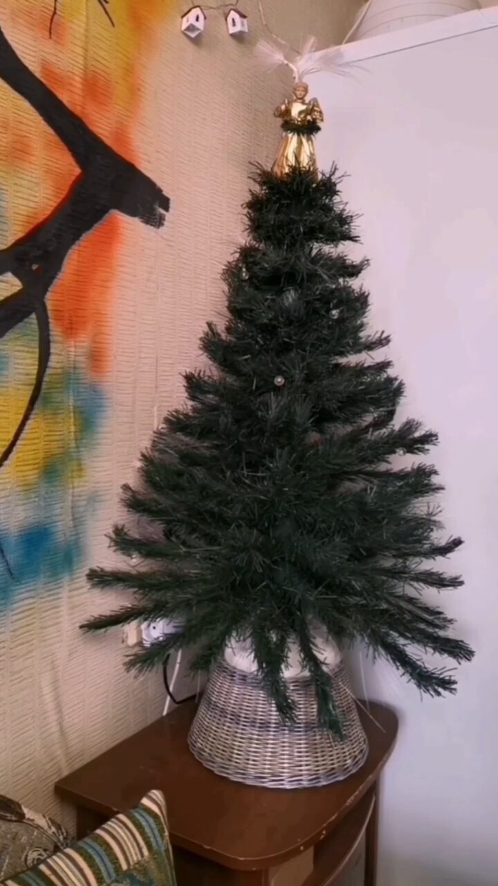 Юбка для ёлки 🎄 из бумажной лозы