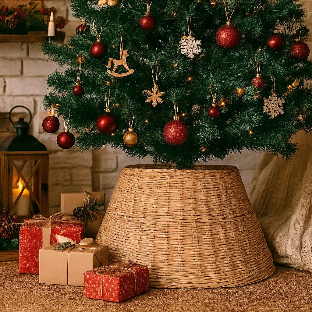 Юбка для ёлки 🎄 из бумажной лозы