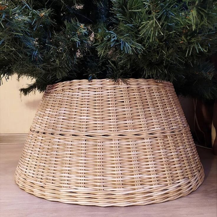 Юбка для ёлки 🎄 из бумажной лозы