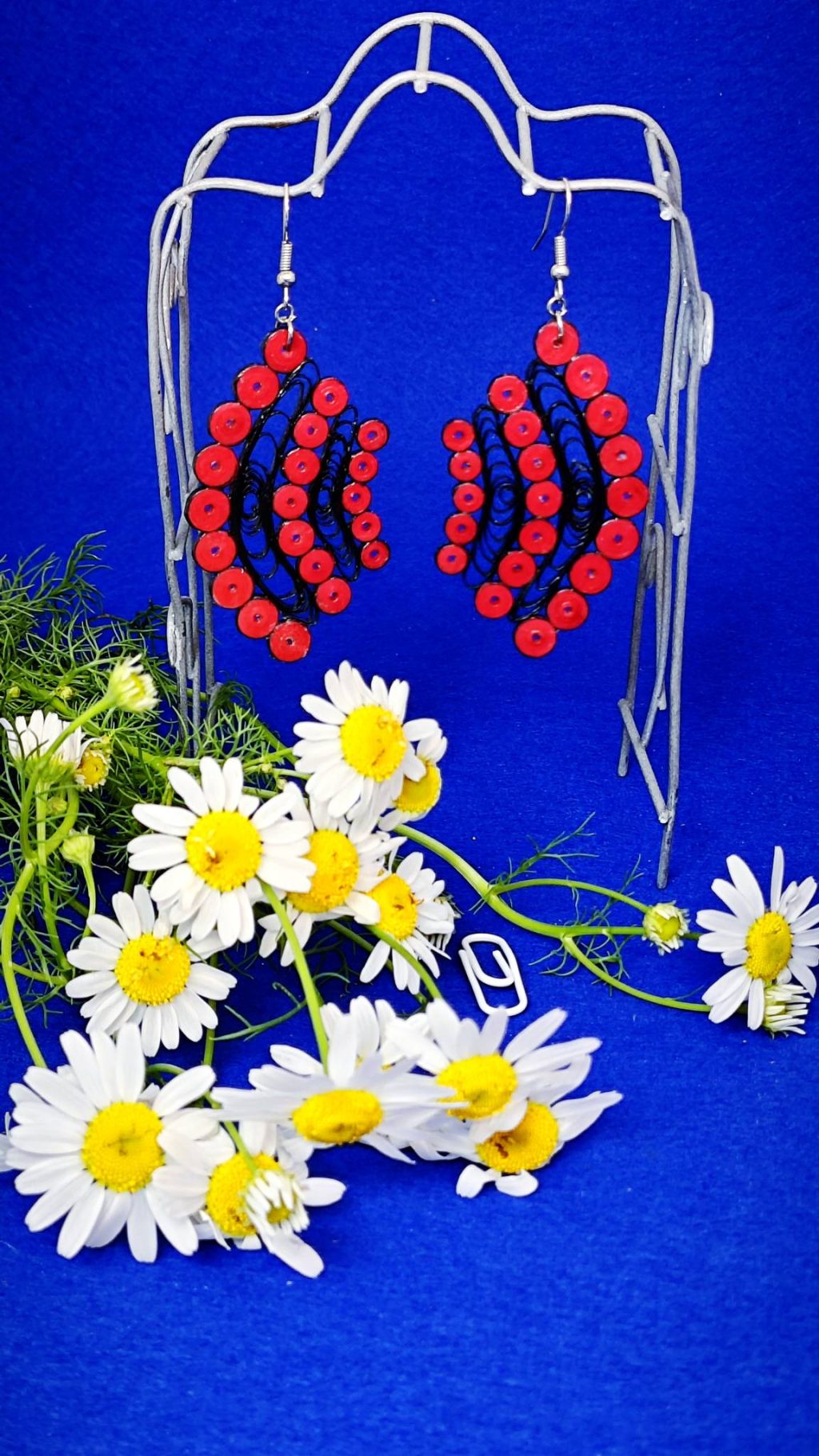 Ажурные серьги квиллинг.