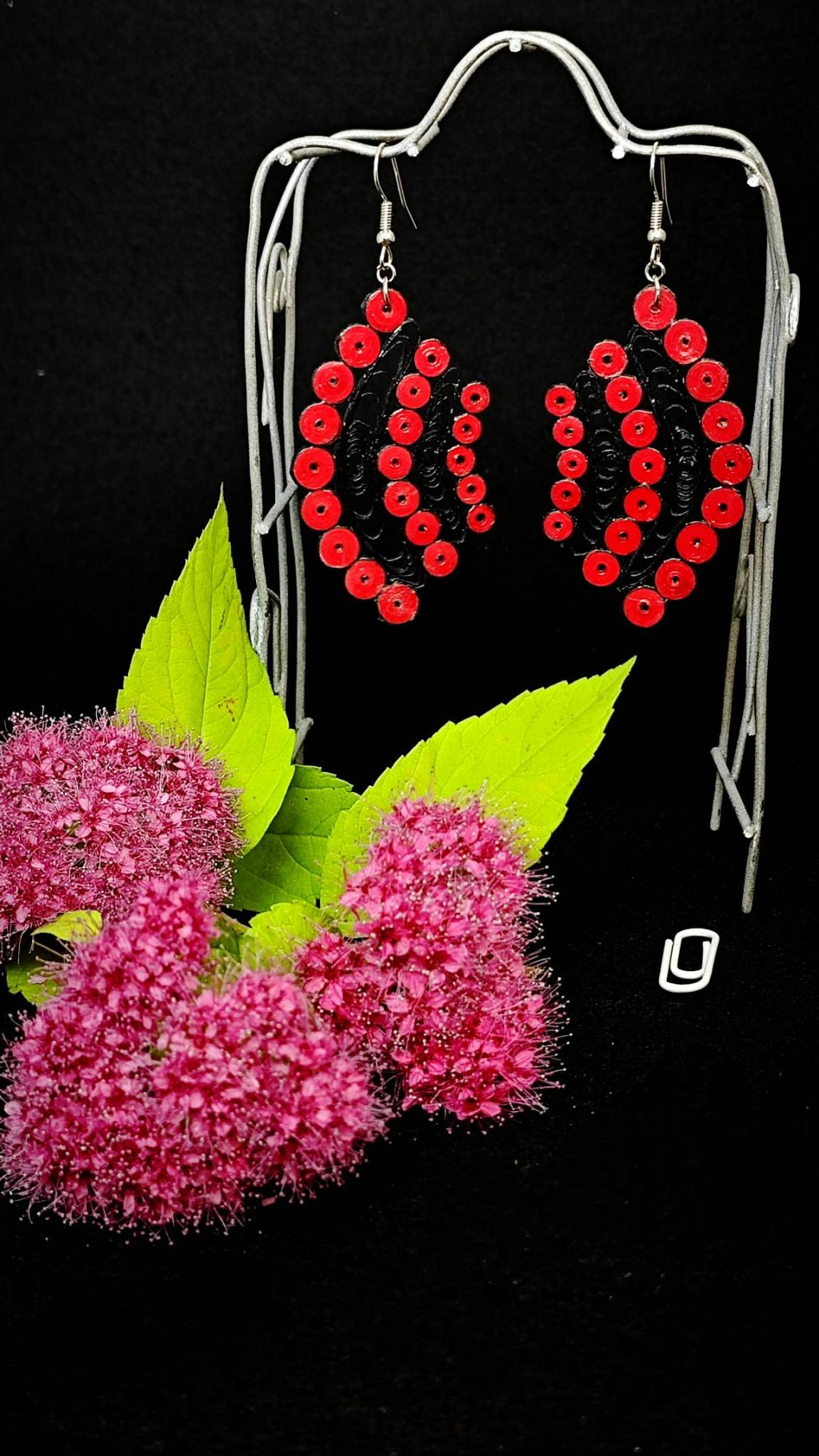 Ажурные серьги квиллинг.