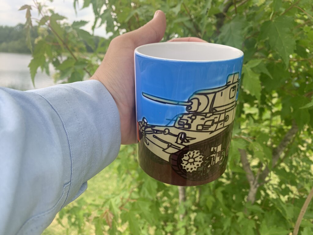 Кружка с танком M3 Stuart