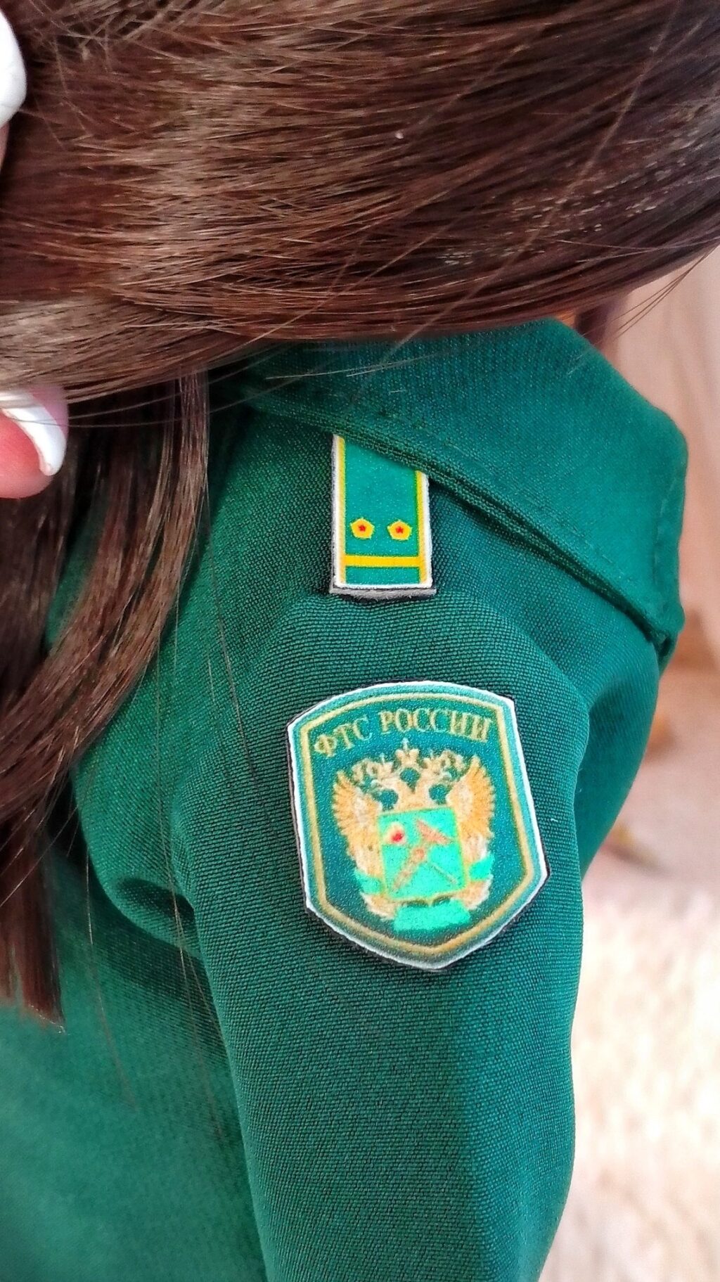 Кукла вязаная Сотрудница Таможни