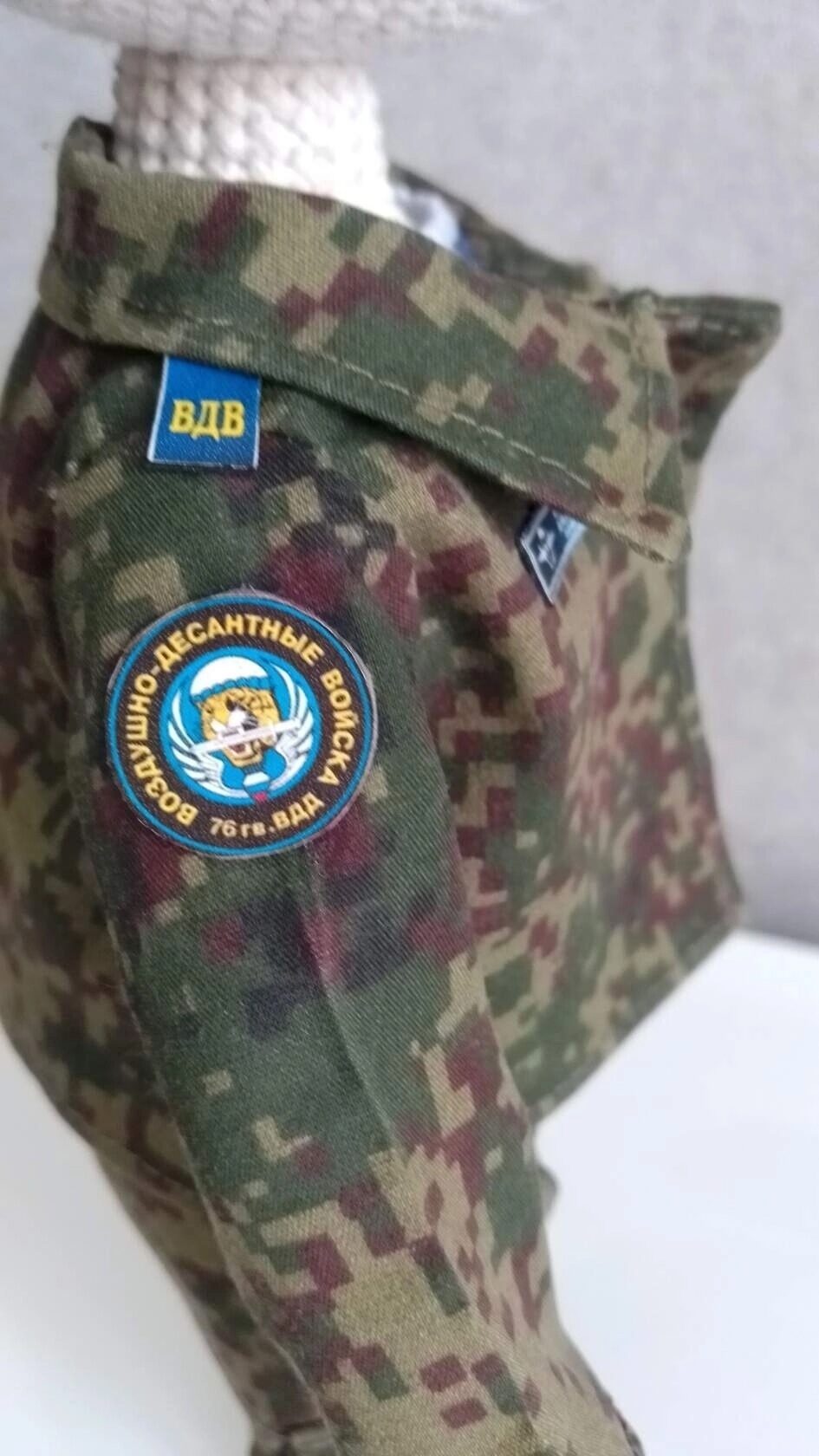 Кукла вязаная Десантник