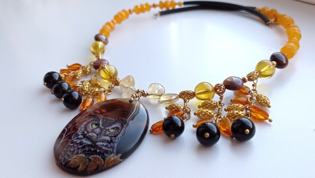 Колье «Последние листья»
