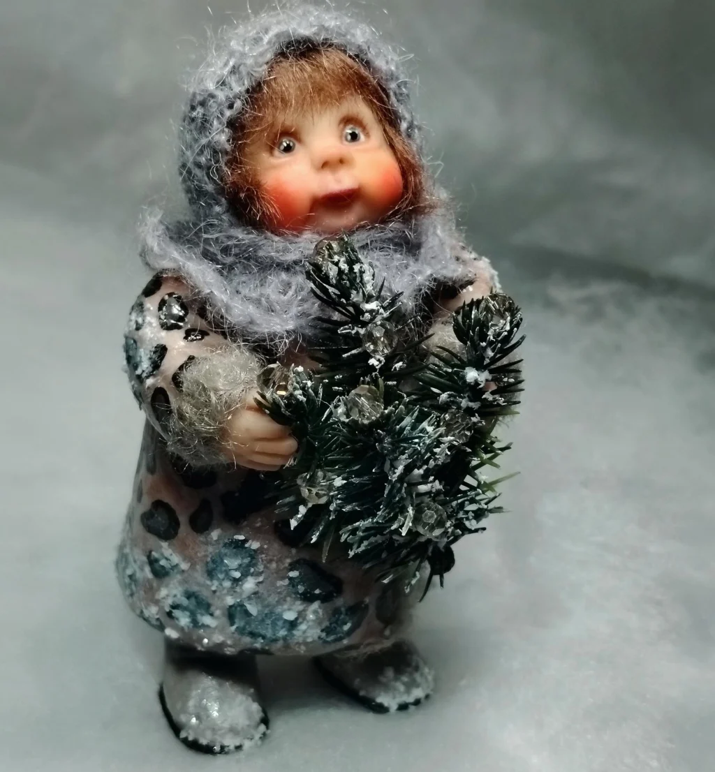 Ватные ёлочные игрушки