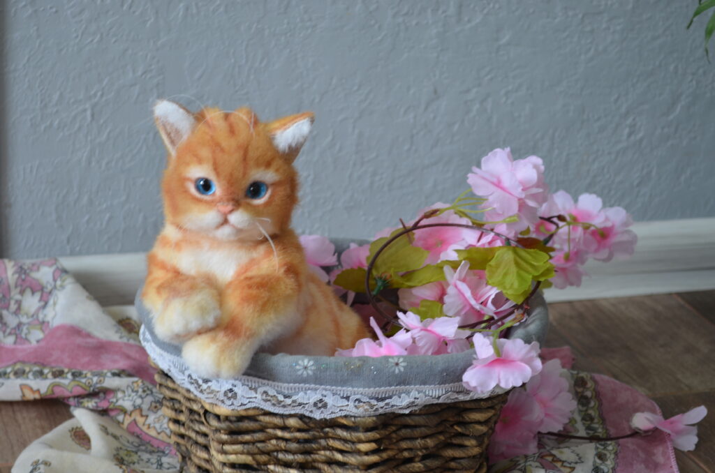Котёнок ручной работы. Рыжик.