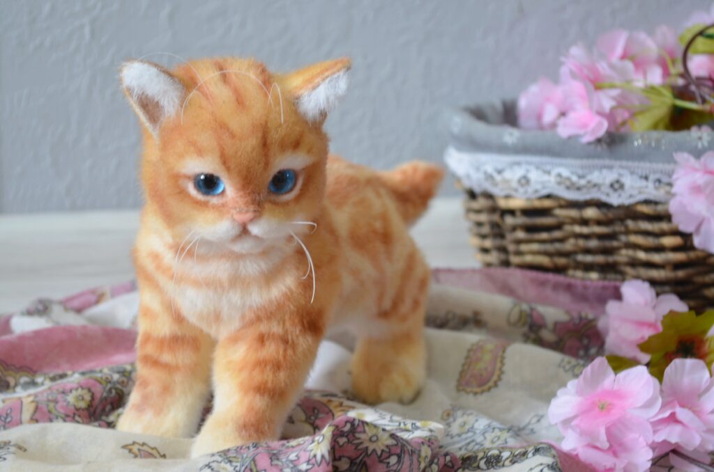 Котёнок ручной работы. Рыжик.