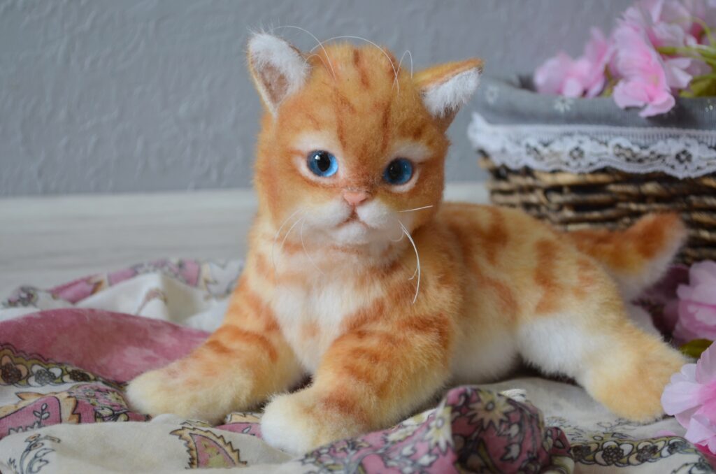 Котёнок ручной работы. Рыжик.