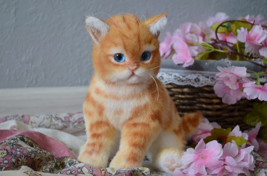Котёнок ручной работы. Рыжик.