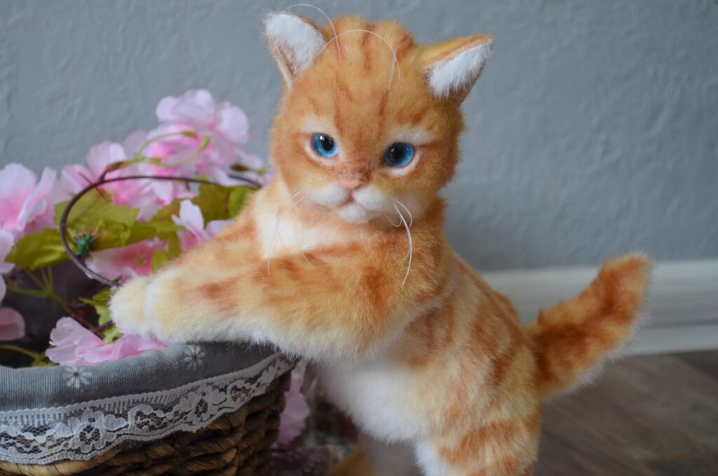 Котёнок ручной работы. Рыжик.