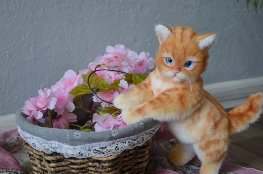 Котёнок ручной работы. Рыжик.