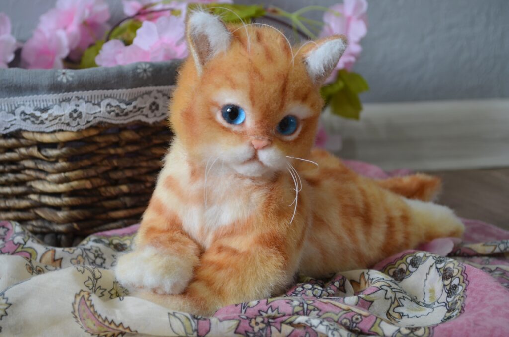 Котёнок ручной работы. Рыжик.