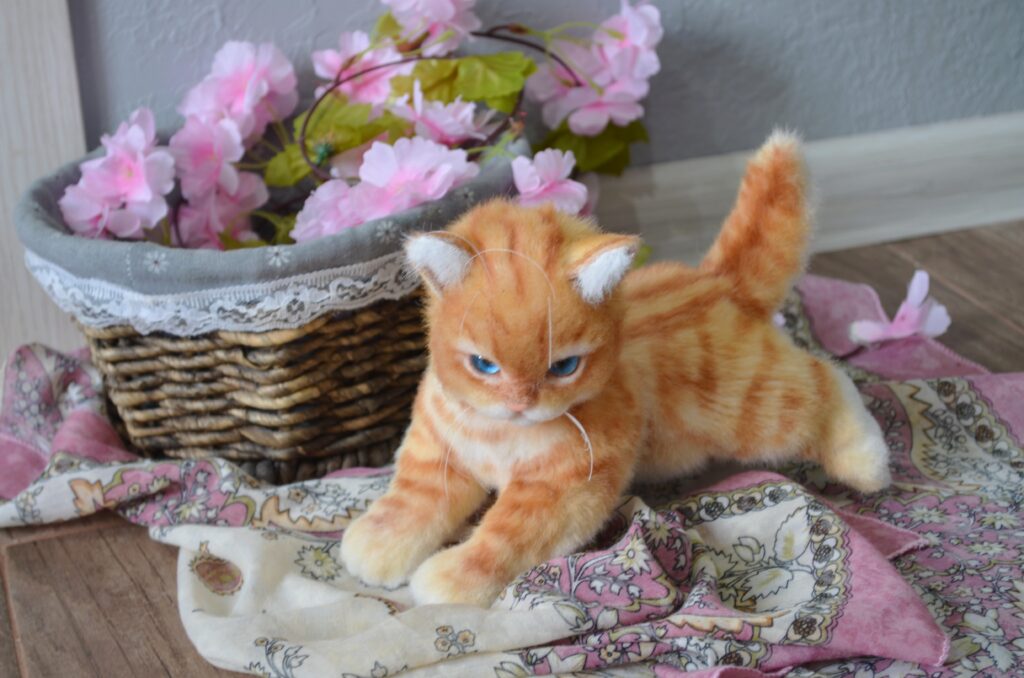 Котёнок ручной работы. Рыжик.